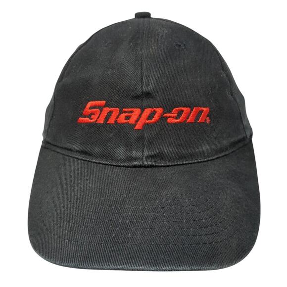 Snap-On Fittes Baseball Cap Black One Size Adjustable Embroidered Wild Impact - Picture 1 of 9